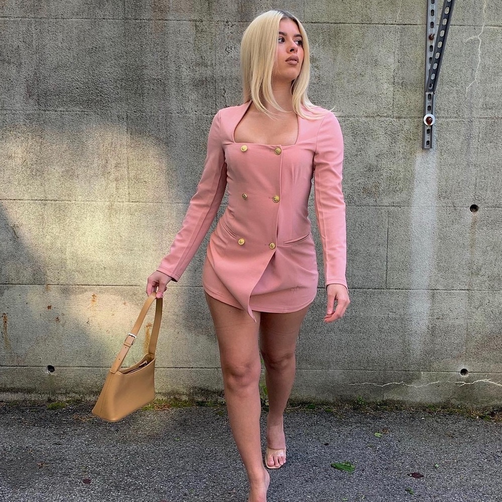 Pink blazer